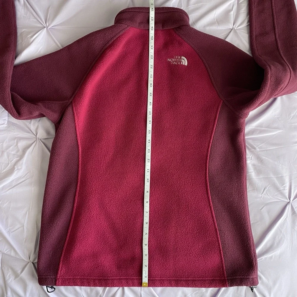 The North Face Fleece Jacket Full Zip Khumbu Purple Pink Cozy Women's Large - Picture 7 of 9